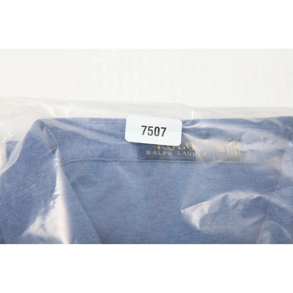 Polo Ralph Lauren Polo Shirt Mens 2XL Blue Heather Cotton Pony Logo Casual - Picture 11 of 11